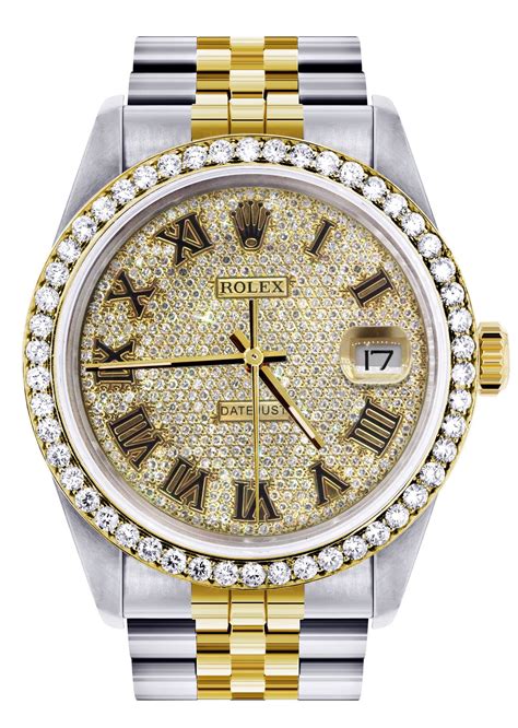 diamond studded gold rolex|rolex full diamond watch price.